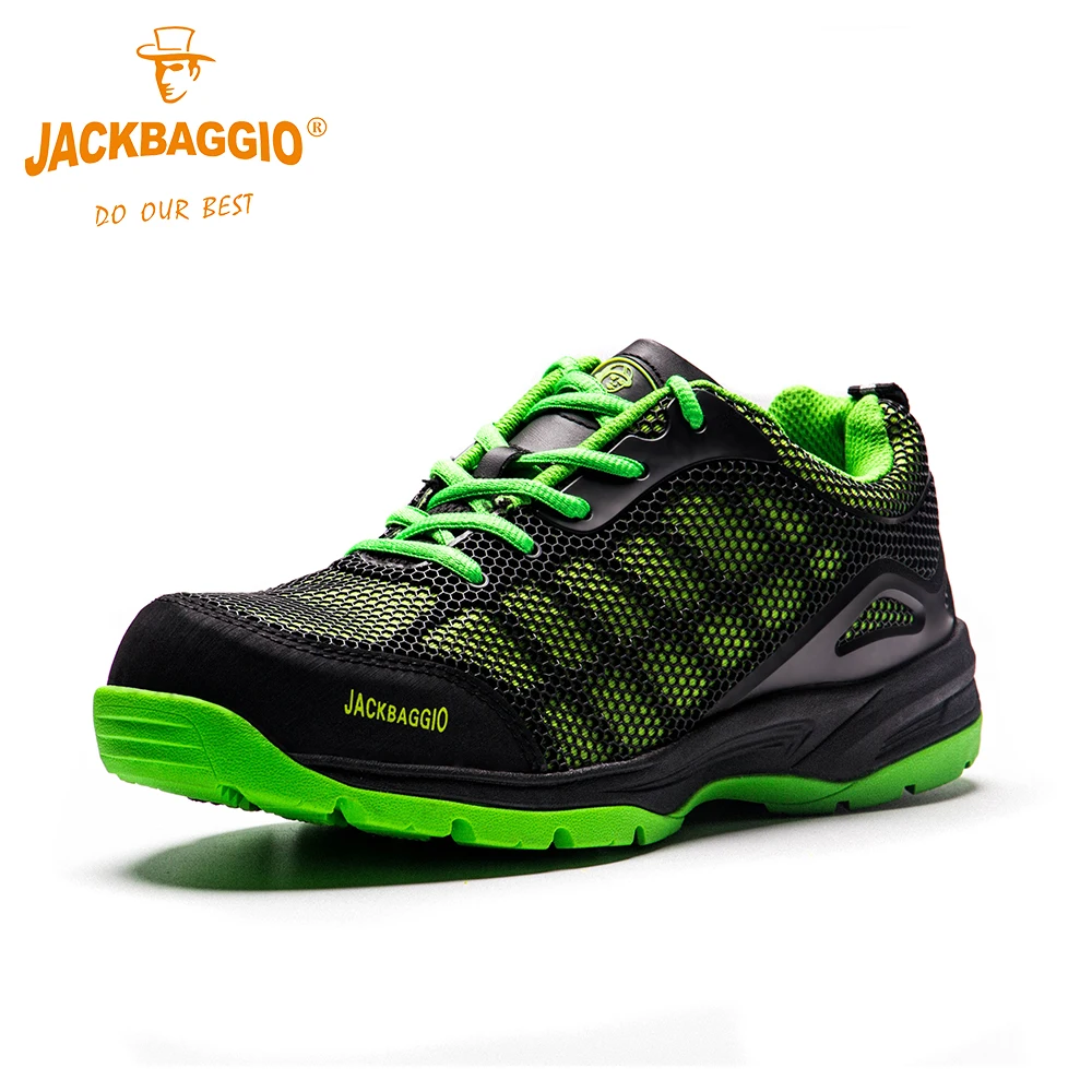 

Fashion large size boots men breathable mesh steel toe caps work shoes summer safety shoes non-slip Lightweight Casual Sneaker.