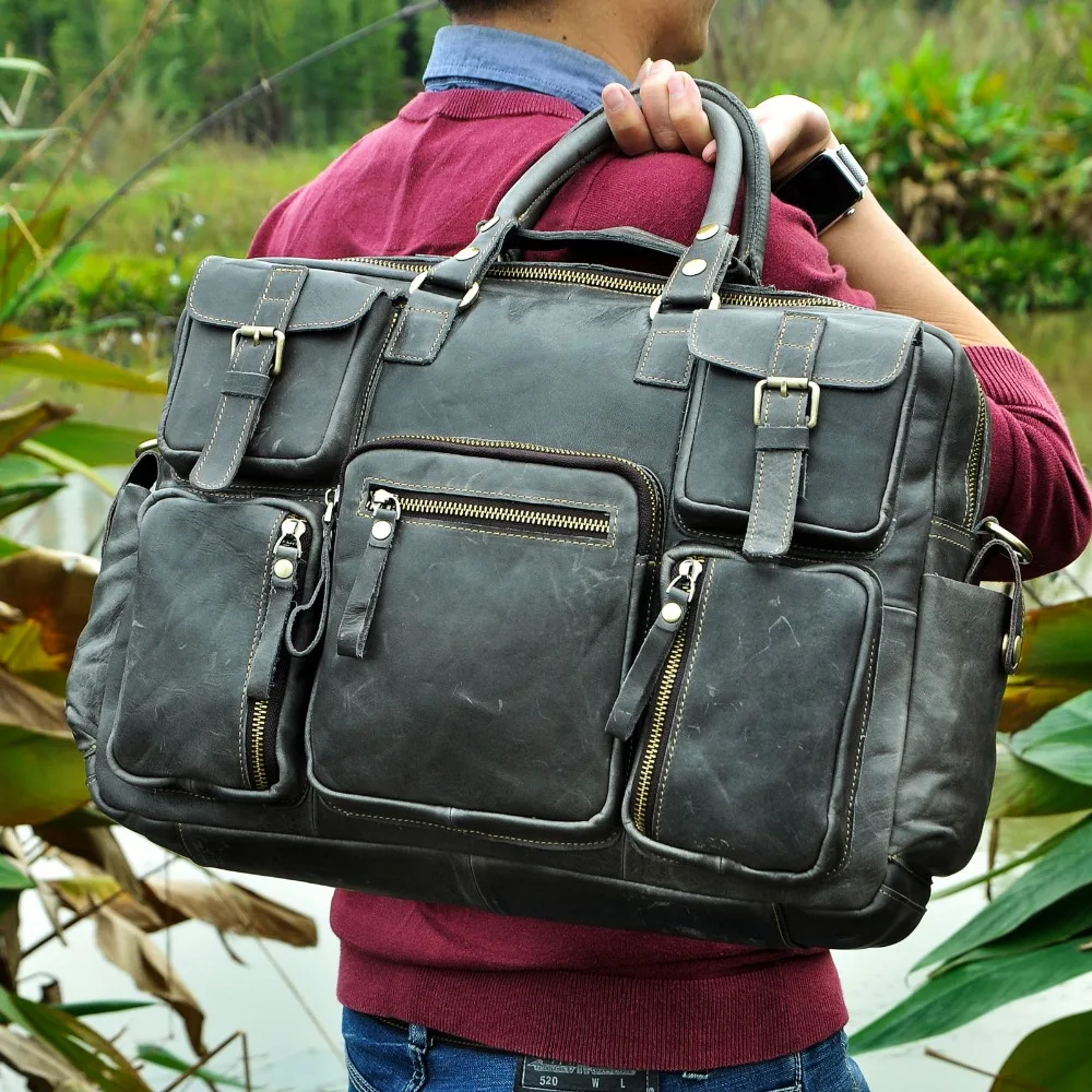 Для мужчин Оригинальные кожаные модные Бизнес Портфели сумка мужской Дизайн путешествия ноутбук Docu Для мужчин t случае портфель сумка