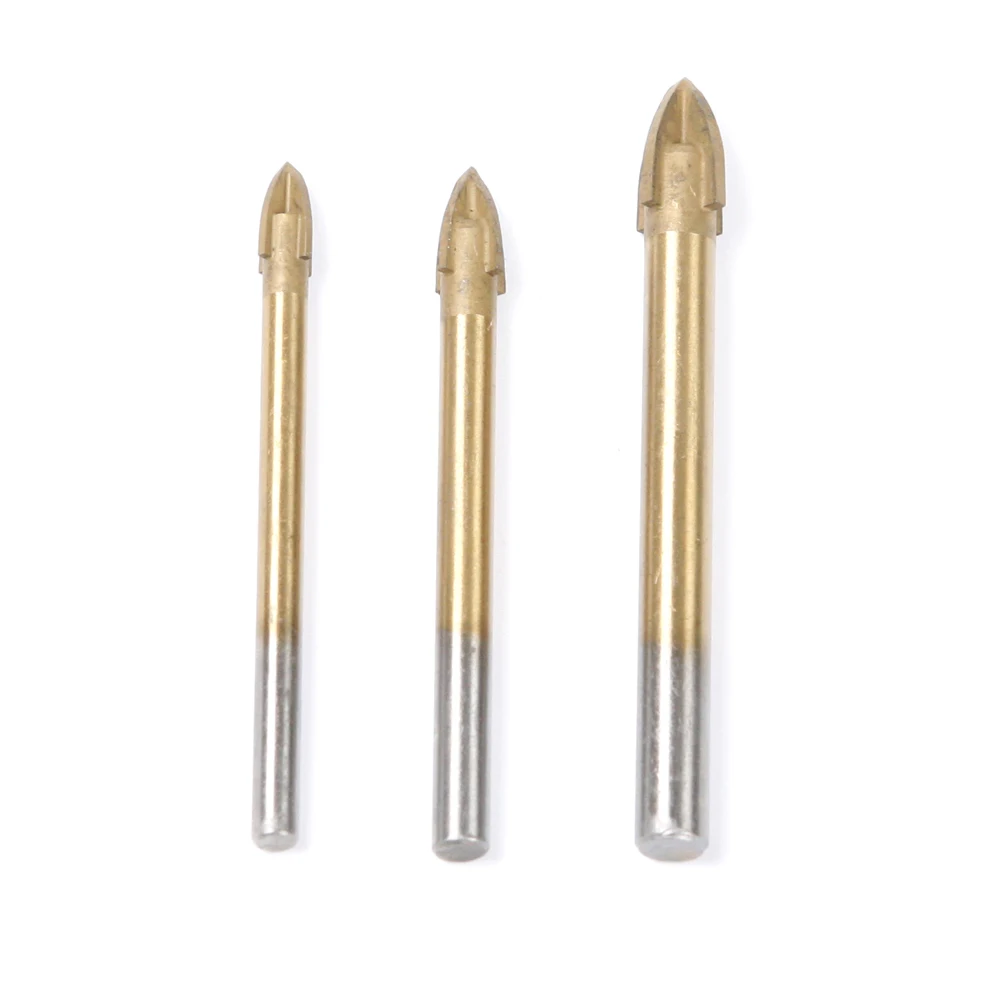 Cross Head Tungsten Carbide Tile Glass Drill Bit ,6mm,8mm,10mmin Drill