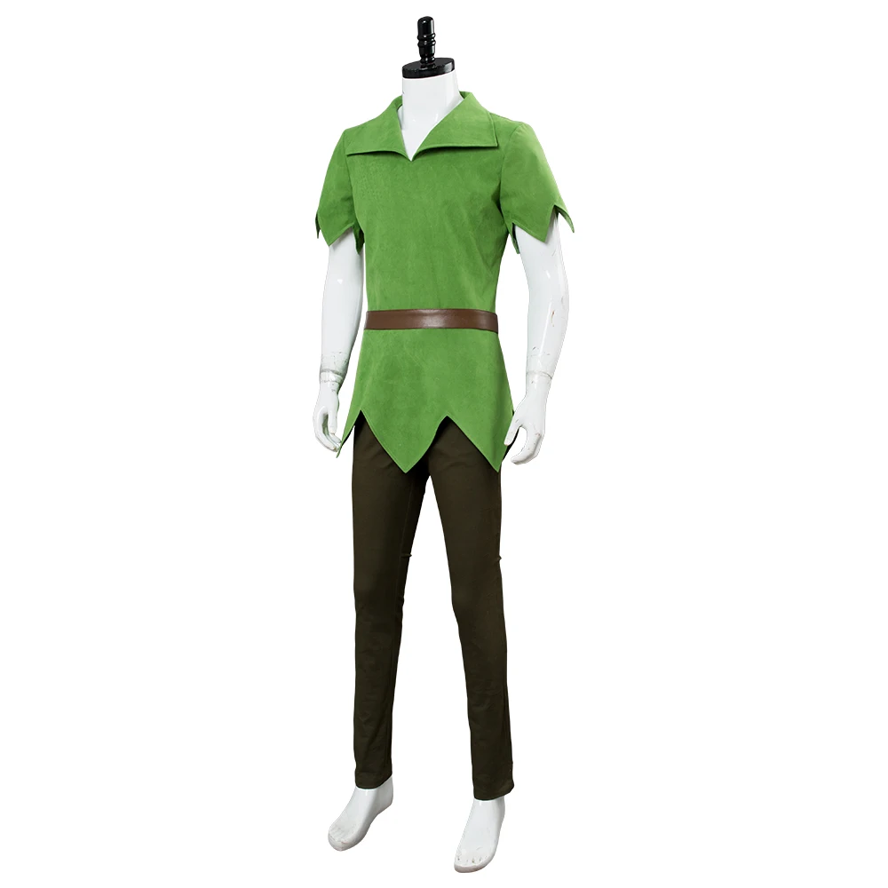 Питер Пэн шапка костюм для косплея зеленый эльф Униформа Взрослый Хэллоуин Карнавальный костюм нарядное платье костюм для мужчин на заказ