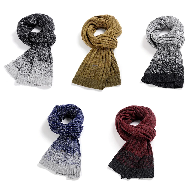 Lesov 200*40 см трикотажный зимний шарф для мужчин из искусственного кашемира мягкие теплые шарфы для мужчин большие длинные шарфы шеи теплые накидки шаль палантин