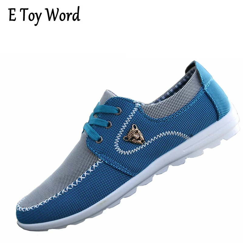 2017 new summer brand canvas casual men's flat shoes matching flat