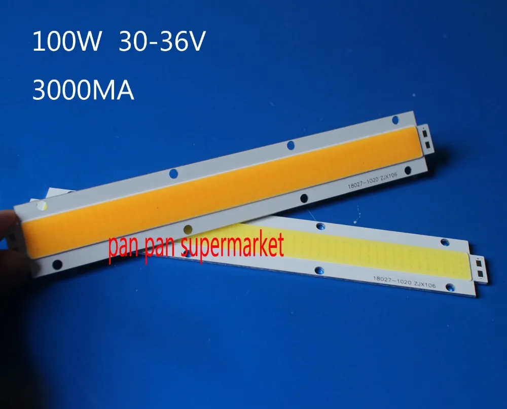 RUIOZHI LED 100W COB White Warm white light source lamp chip DIY 180x27mm 30-33V 10pcs | Лампы и освещение