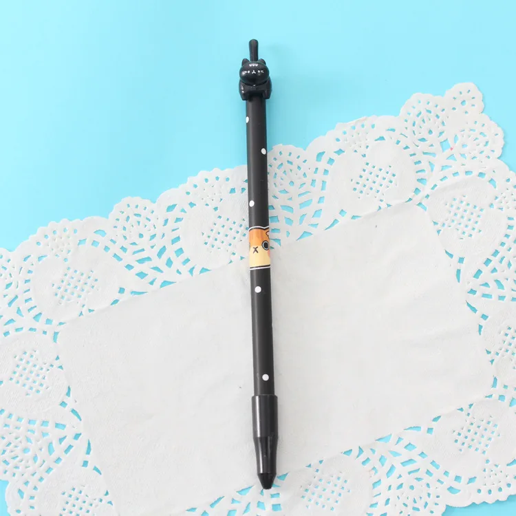 36 шт./лот Novetly Kawaii 3D Хвост кошка дизайн 0,38 мм черные чернила гелевая ручка DIY ручка для подписи офисные школьные принадлежности