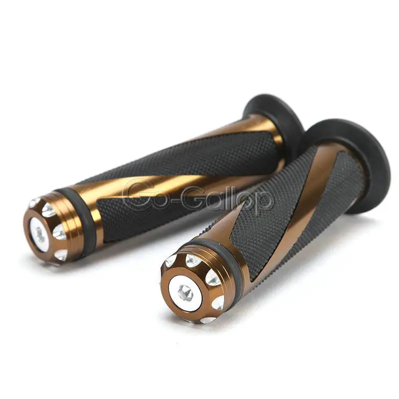 EATAKWARD 1 Inch Motorcycle Handlebar Grips - 25mm Universal Non-Slip Gel Grips With Throttle Assist, Black Chrome, For Harley, Suzuki, Kawasaki (Not For 1-1/4" Bars) - View #7