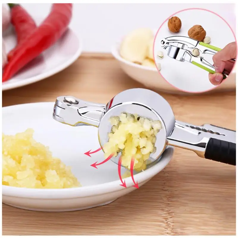 

Stainless Steel Hand Squeeze Garlic Presses Ginger Crusher Cutter Fruit Vegetable Tools Kitchen Tools Kitchen Accessories Gadget