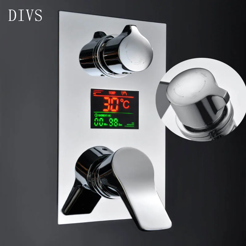 Hydro power Digital Shower faucet inwall shower set mixing valve tap