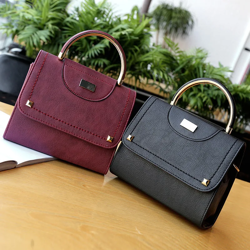 

2019 Oil Wax Women Handbags Tree Branches Metal Decor Handbags Lady Shoulder Crossbody Messenger Bag Female Purse Tote LU547