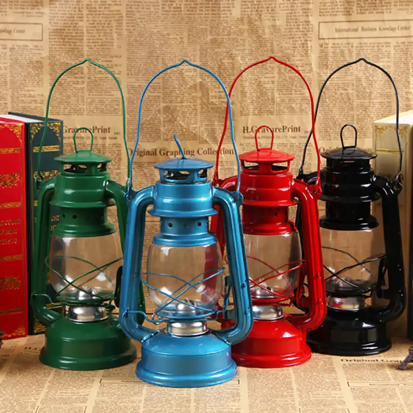 Vintage Led Camping Lantern Portable Outdoor Kerosene Lantern Hurricane Oil Lamp Emergency Led Lamp Light Battery Operated Led Table Lamps Aliexpress