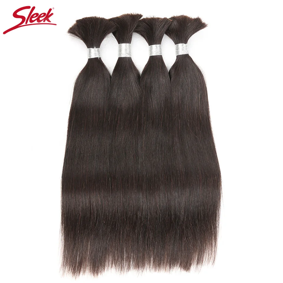 Buy Sleek Remy Brazilian Human Bulk Hair For Braiding No Weft Remy Brazilian