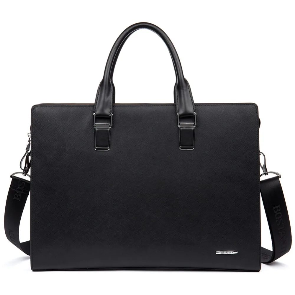 Bostanten الرجال حقيبة حقيبة أعمال الرجال حقيقية حقيبة جلدية 16.5 بوصة محمول الذكور حقيبة كتف Crossbody حقيبة حقيبة يد