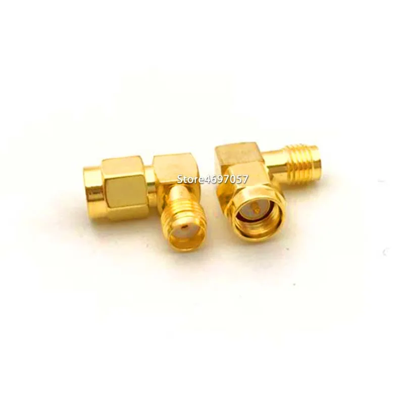 

90 Degree Right Angle SMA Male to SMA Female Connector Coaxial Adapter 1