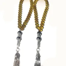 Натуральный синий желтый мусульманских taisbha 33 четки оптом по низкой цене S925 аксессуары Расширенный мусульманских поставки