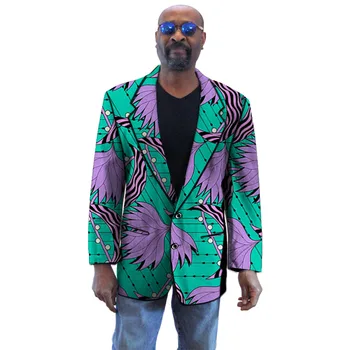 

African Print Men's Blazers Ankara Man Blazers Tailored Made Wedding Suit Jackets For Weeding/Party