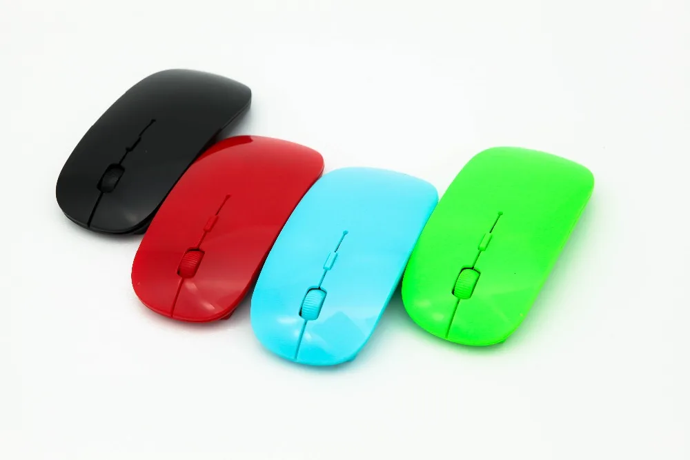 2017 Hot Selling Ultra thin 2 4G Wireless Mouse Ergonomically DPI Adjustable USB Receiver for Laptop
