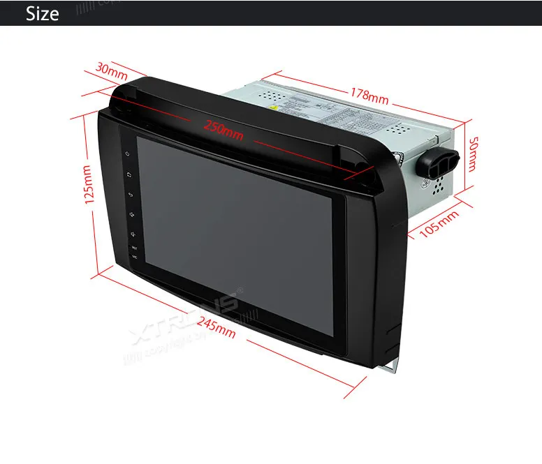 Excellent 8" Android 8.0 OS Car Multimedia Navigation GPS Radio for Mercedes-Benz S-Class W220 1998-2005 with Car Play Function Support 27