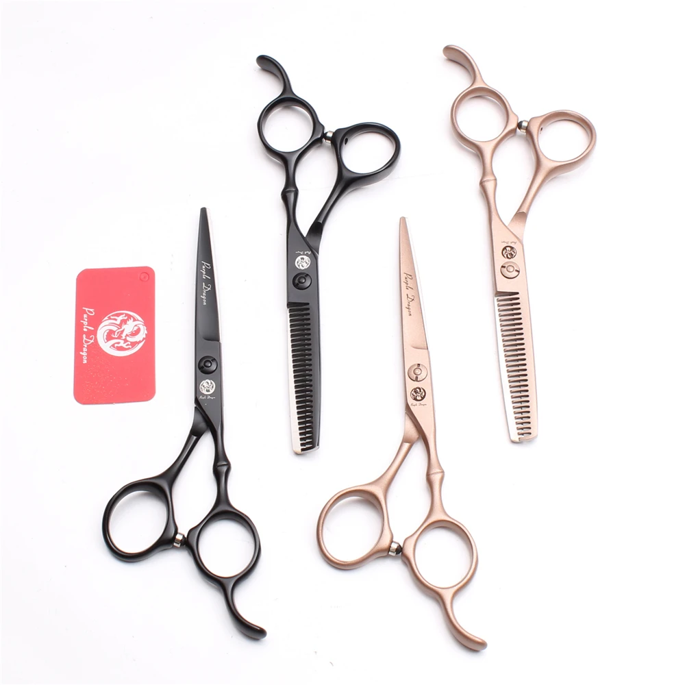 6 дюймов 440C фиолетовый дракон Парикмахерские ножницы филировочные ...