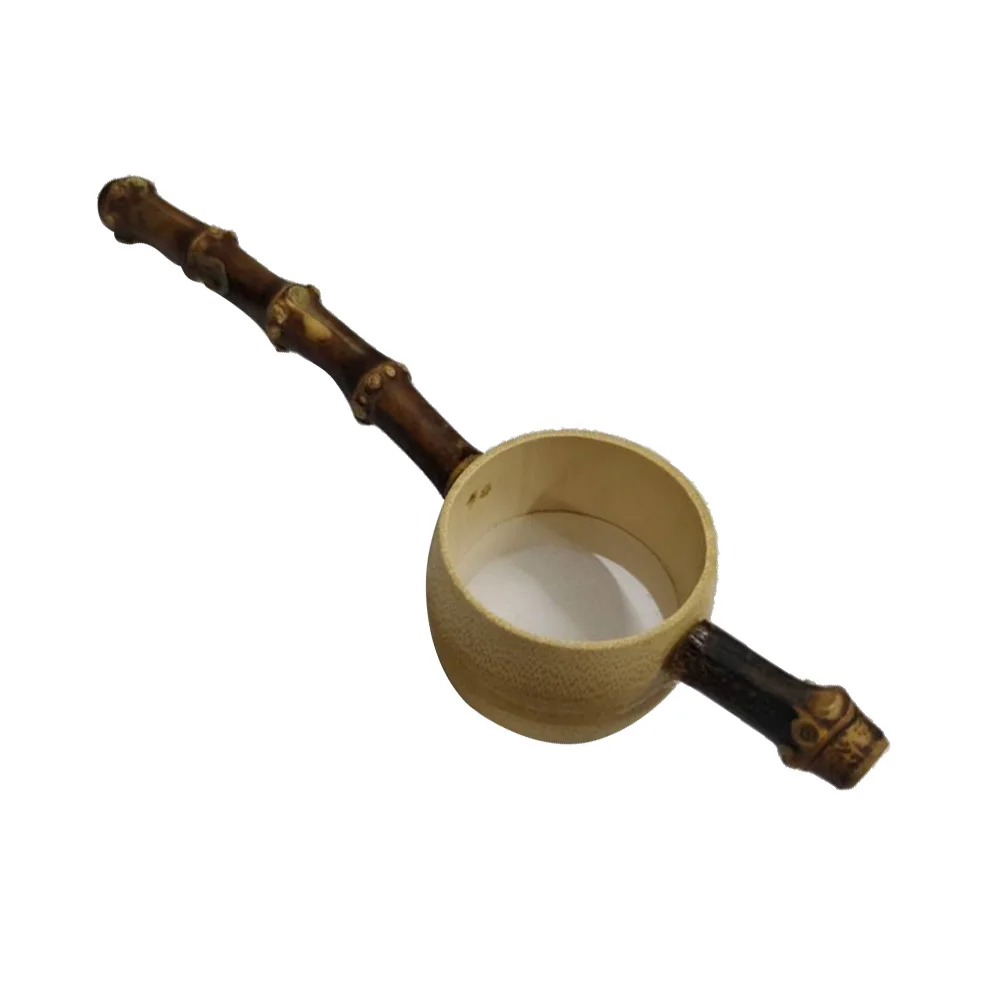 

1 Pc Bamboo Root Tea Infuser Long Handle Mesh Strainer Colander Handicraft Filter Tea Accessories For Office Home Teahouse