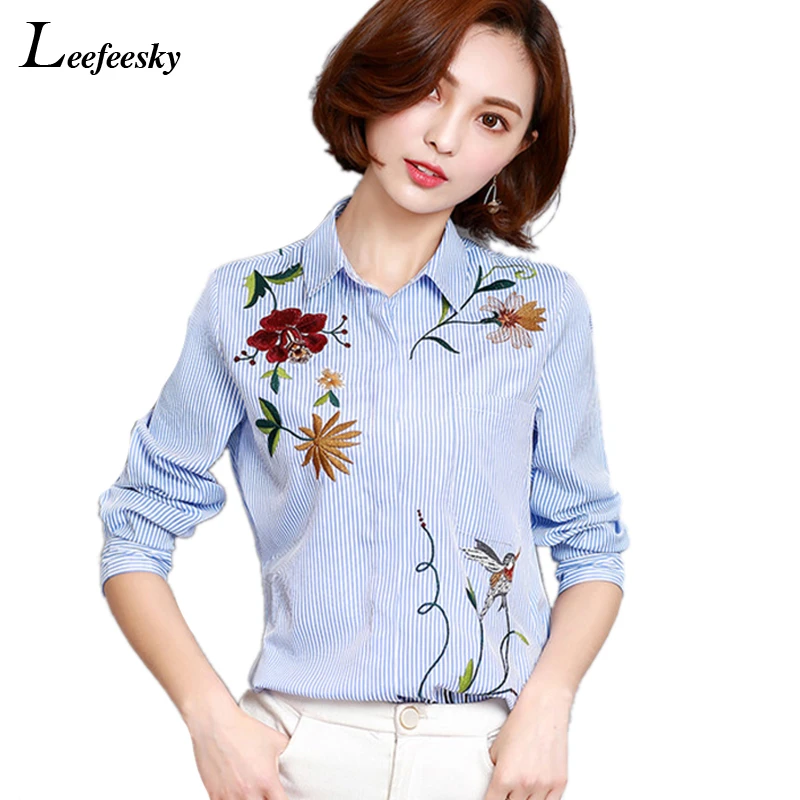 mujer rayas blusas camisas 2017 otoño manga larga dama camisa de la Oficina Coreana de de moda ropa mujer Tops|blouse fashion|fashion blousesladies office shirts - AliExpress