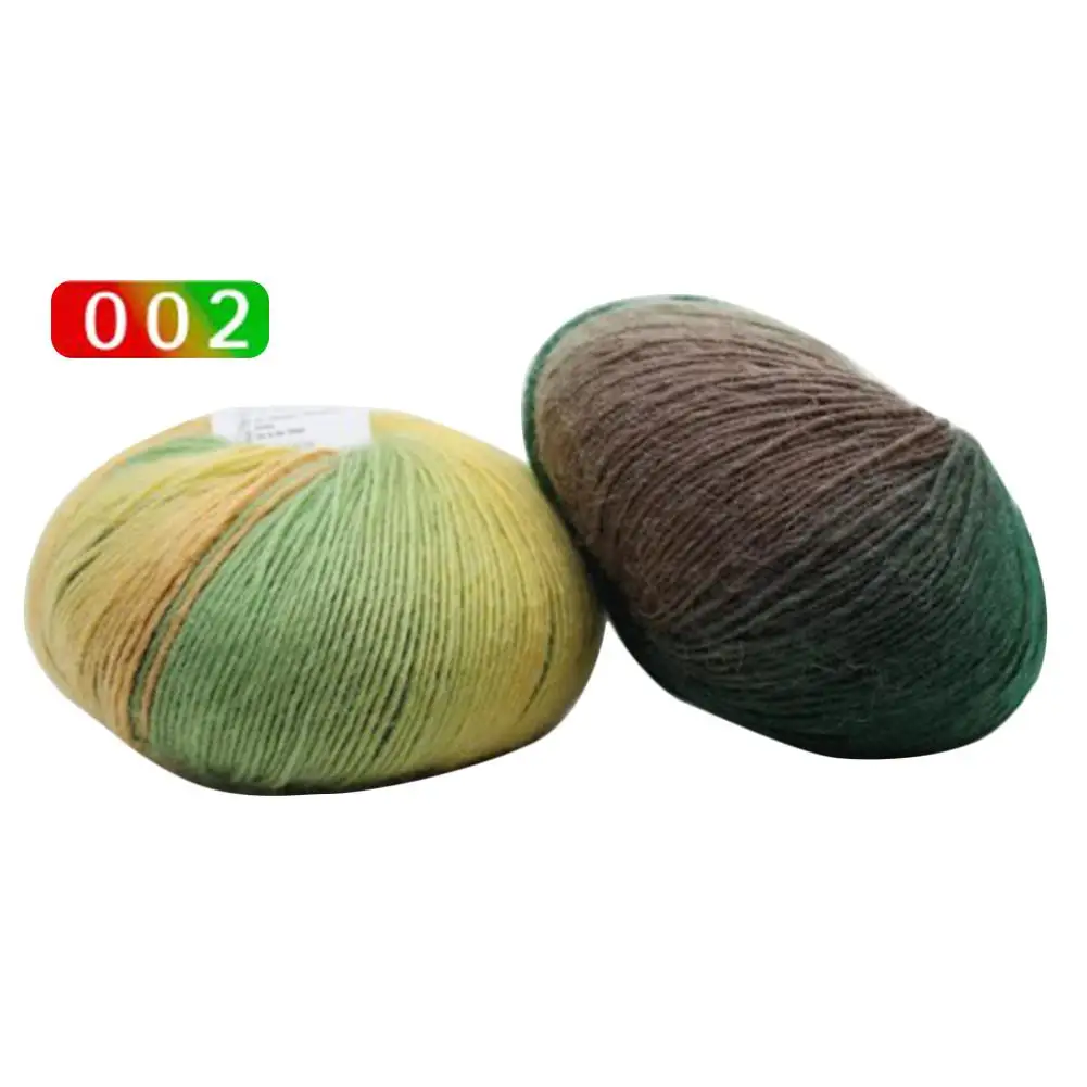 15 цветов радуги чистая шерсть градиент цвет толстый игла швейный ...