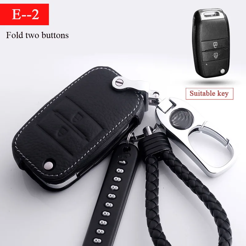 

Genuine Leather Key Case Cover For Kia KX3 KX5 KX7K3S RIO Ceed Cerato Optima K5 Sportage Sorento K2 Soul K3 Car Styling