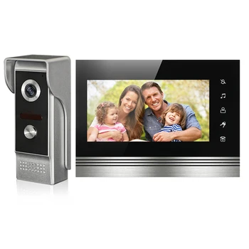 

FREE SHIPPING NEW 7" Color Screen Video Door Phone Intercom System Touch Key Monitor + Night Vision Outdoor Doorbell Camera