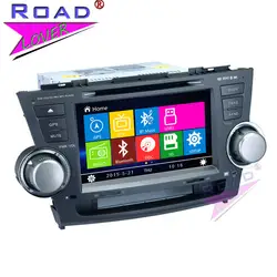 Topnavi WinCE 6.0 двойной din 7 "автомобильный мультимедийный dvd-плеер авто видео для Toyota Highlander 2008-стерео GPS навигации HD осыпи