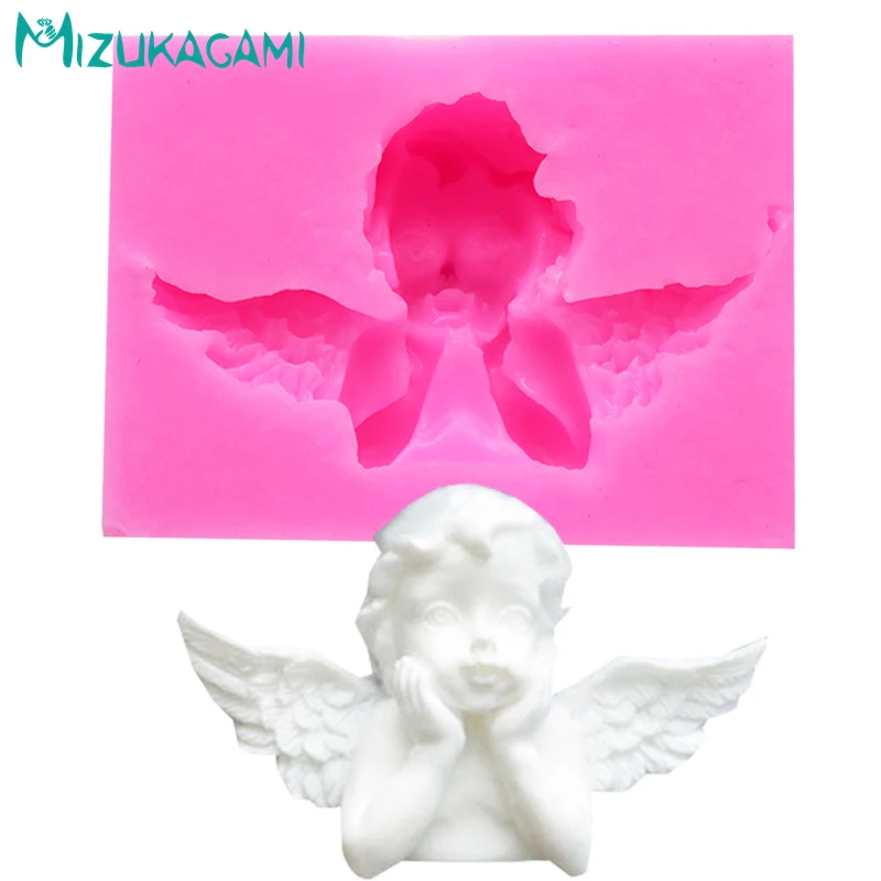Thinking Cute Little Angel Chocolate силиконовая форма для торта помадка инструмент украшения