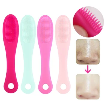 

Hot Nasal Silicone Cleaning Brush Remove Blackheads Pimples Exfoliation Nose Massage Brush Dropshipping
