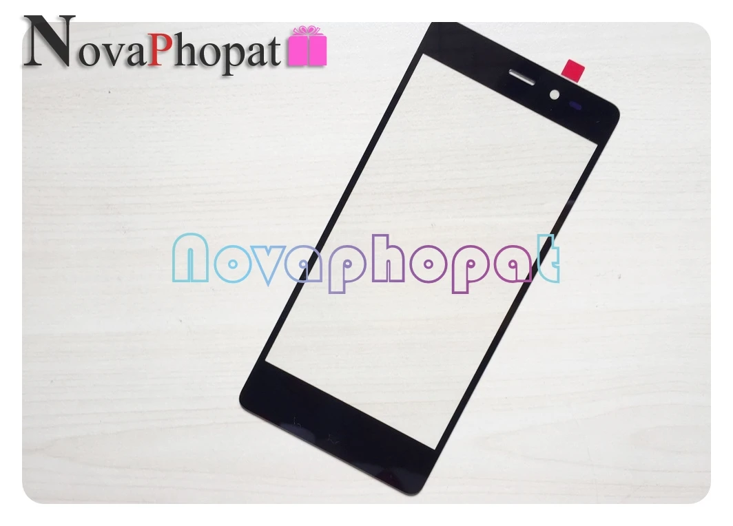 Novaphopat 5 &quotчерный стеклянный экран для Wiko Tommy Замена стеклянных линз (не сенсорный