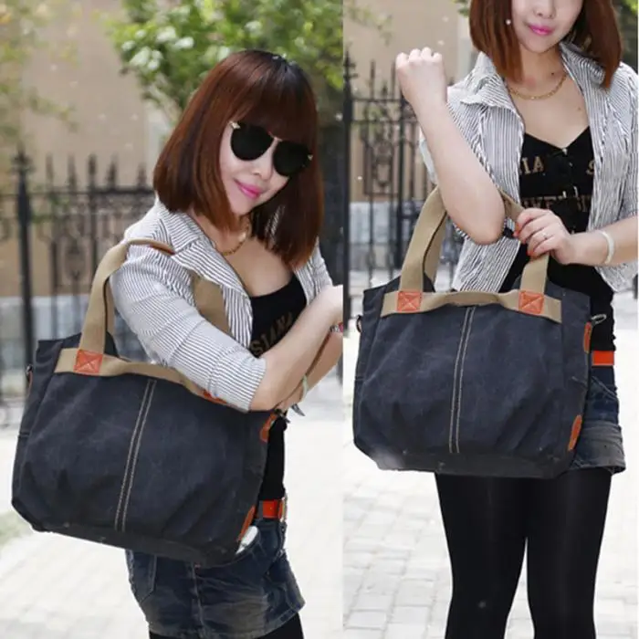 1 Pcs Women Lady Shoulder Crossbody Bag Canvas Casual for Shopping Mobile Phone MUG88