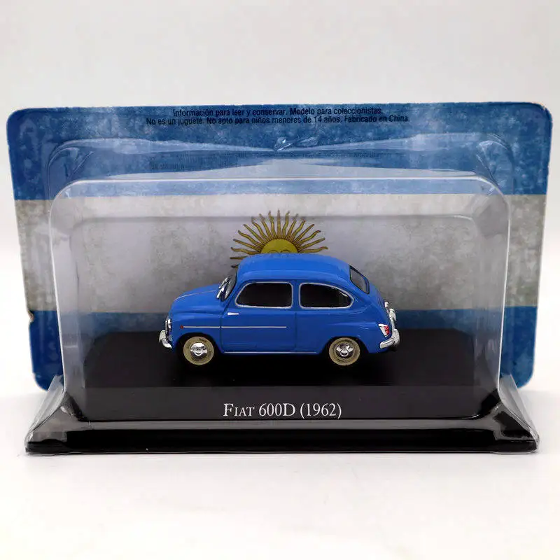 IXO alth 1:43 Fiat 600D 1962 синие литые под давлением модели Ограниченная серия Коллекция