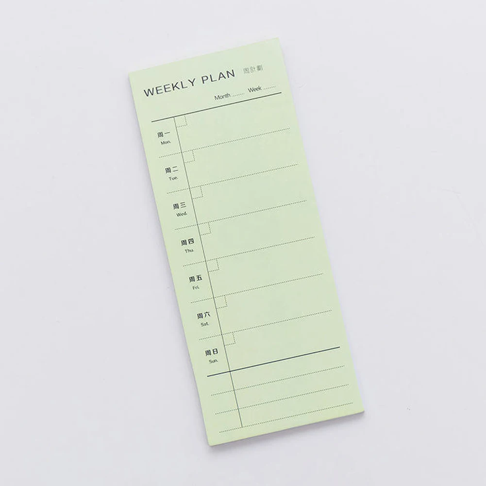 Памятка тетрадь планировщик липкая бумага для заметок бумага план дня неделю план для составления плана на месяц подробный список