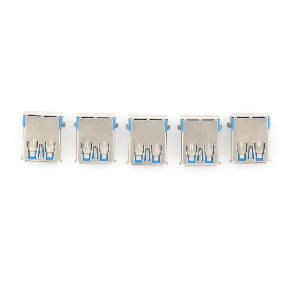 Фото 5 шт. USB3.0 Тип 90 градусов DIP женский правый угол 9 контактный разъем комплектующие 5 шт. USB3.0 Тип 90 градусов DIP женский правый угол 9 контактный разъем комплектующие