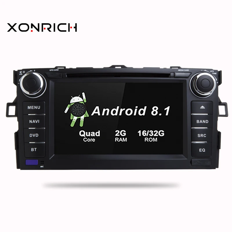 

Car Multimedia Player GPS Android 8.1 2 Din DVD Automotivo For TOYOTA/AURIS/Altis/COROLLA 2012 2013 Radio FM 4 Core Wifi