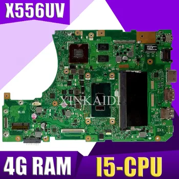 

XinKaidi X556UV Laptop motherboard DDR4-4G RAM I5-CPU for ASUS X556UQ X556UB X556UR X556U X556 Test mainboard X556UV motherboard