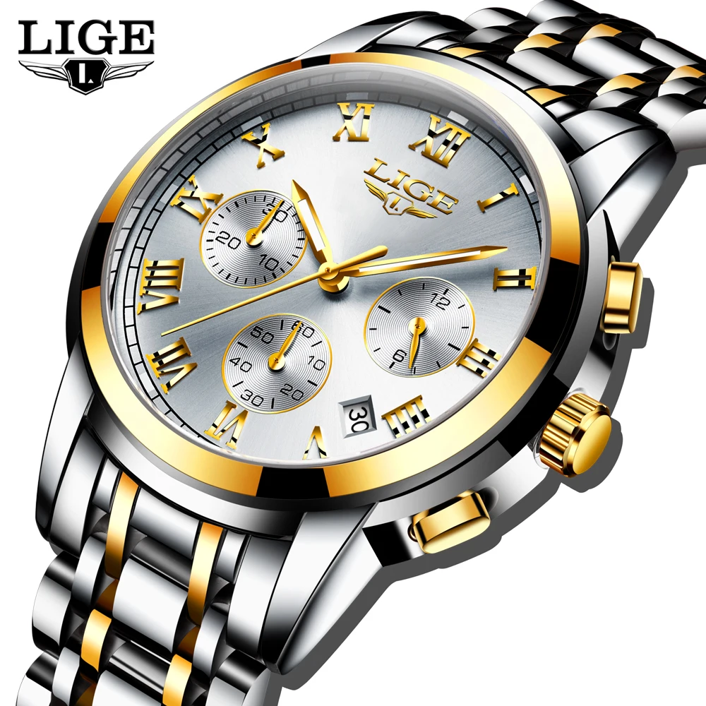 2018 New Watches Men Luxury Brand LIGE Men Sports Watch Men Waterproof Full Steel Quartz Clock Men's Business Watch Montre Homme 2018 New Watches Men Luxury Brand LIGE Men Sports Watch Men Waterproof Full Steel Quartz Clock Men's Business Watch Montre Homme