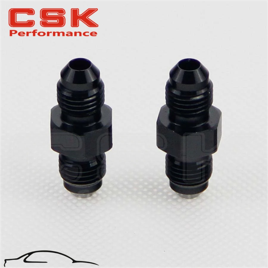 

2PCS UNIVERSAL AN6 to 6AN ALUMINIUM STRAIGHT MALE FLARE UNION FITTING ADAPTER