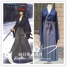 Бродяга Кэнсин Himura Кэнсин кимоно костюм для косплея F008