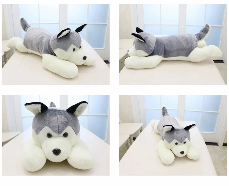 Cute Animal Husky Plush Toys Dolls Large Cartoon Dogs Valentine's Day Gifts Decoration 39inch 100cm DY50505 (3)