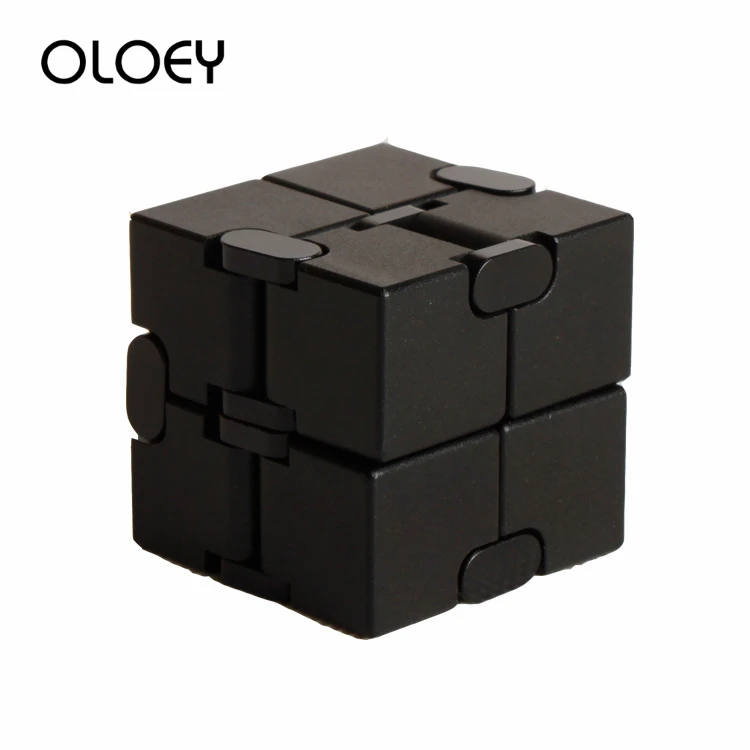 

Aluminum Alloy Infinite Rubik's Cube Decompression Artifact Creative Toy Flip Pocket Square Educational Toys Infinity Cube 2019