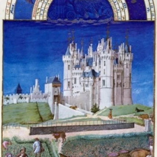 Grape Harvest  by Limbourg Brothers  15th Century  1385-1416 Poster Print (24 x 36)