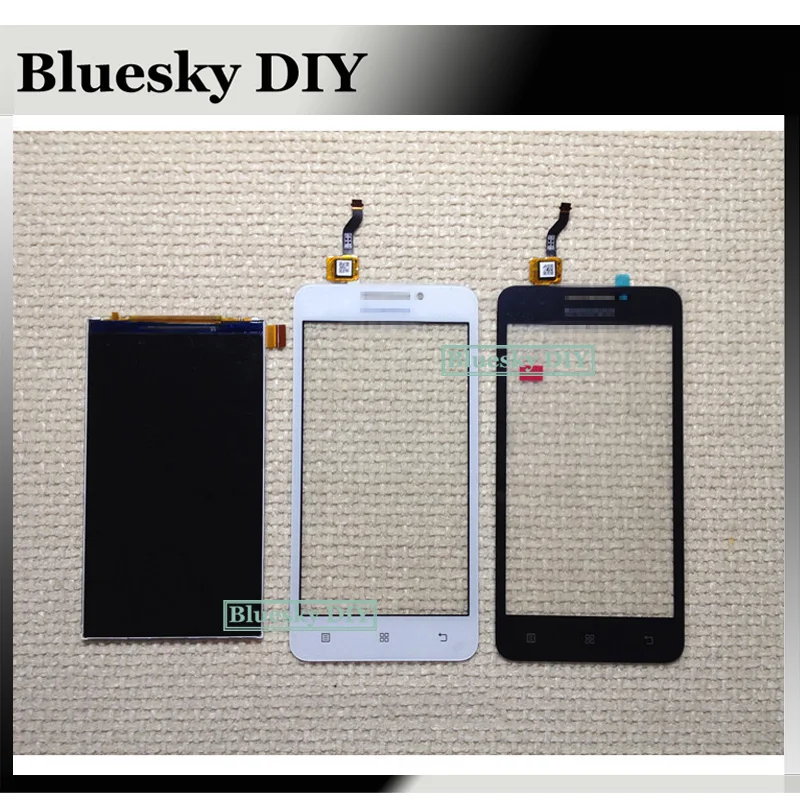 

For Lenovo A3600 A3600-D A3600D Black/White Touch Screen Digitizer Panel Glass + LCD Display Panel Moudle Replacement
