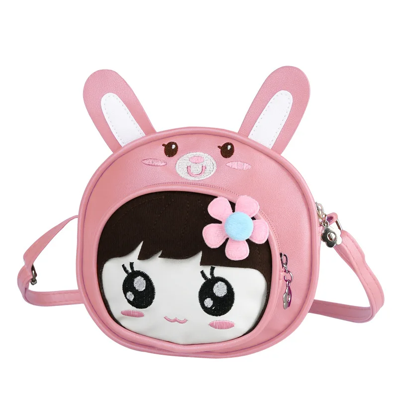 Mara's Dream женская сумка через плечо сумка из искусственной кожи с милым мультяшным принтом для девочек маленькая круглая сумка-мессенджер для телефона - Цвет: C Pink 2