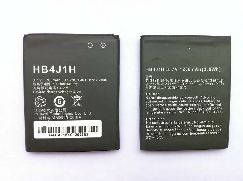 Аккумулятор для Huawei C8500 U8150 U8120 V845 IDEOS X3 T8300 U8500S T8100 HB4J1/HB4J1H 1050 мАч батареи мобильный