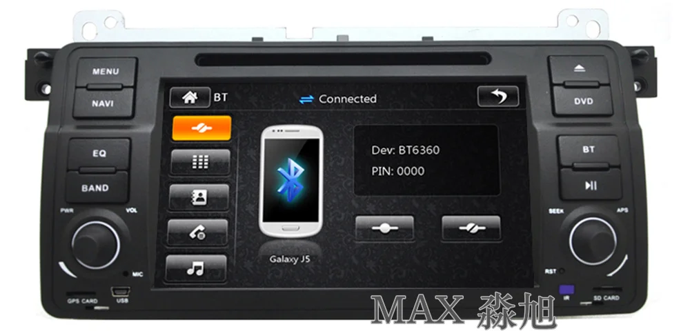 Best MAX Car Radio GPS Navigation System For BMW E46 M3 Bluetooth Call/Music Free Maps Steering Wheel Control 8
