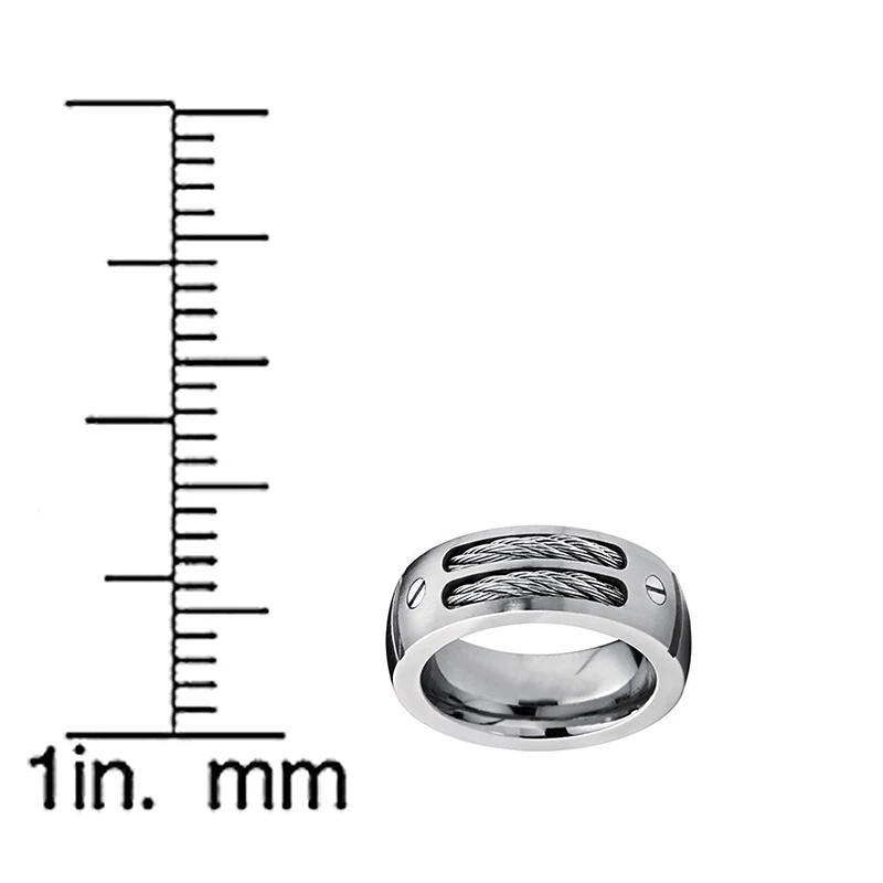 Новинка летнее модное мужское кольцо из нержавеющей стали уникальный дизайн в виде проводов и болтов для джентельменов размер 6 7 8 9 10 11 12 13 14