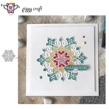 Piggy artesanato corte de metal dados cortar molde rendas decoração flor scrapbook papel ofício faca molde lâmina punch stencils morrer