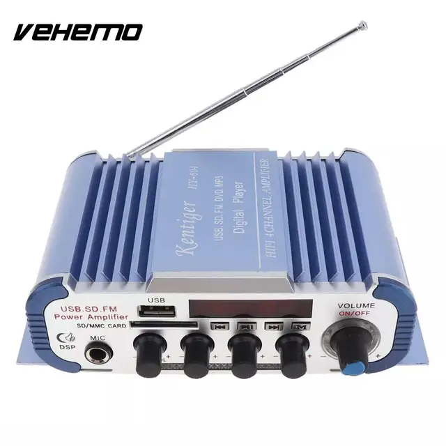 Cheap Stereo Multi-Function Power Amplifier Player Automobile Car Amplifier Smart Music Audio Amplifier