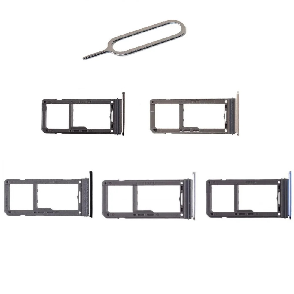 Sim1 + Sim2/Micro Sd Dual Sim Supporto Del Vassoio Della Carta Con Espulsione Pin Oem Parte Per Samsung Galaxy S8 G950/S8 Più G955